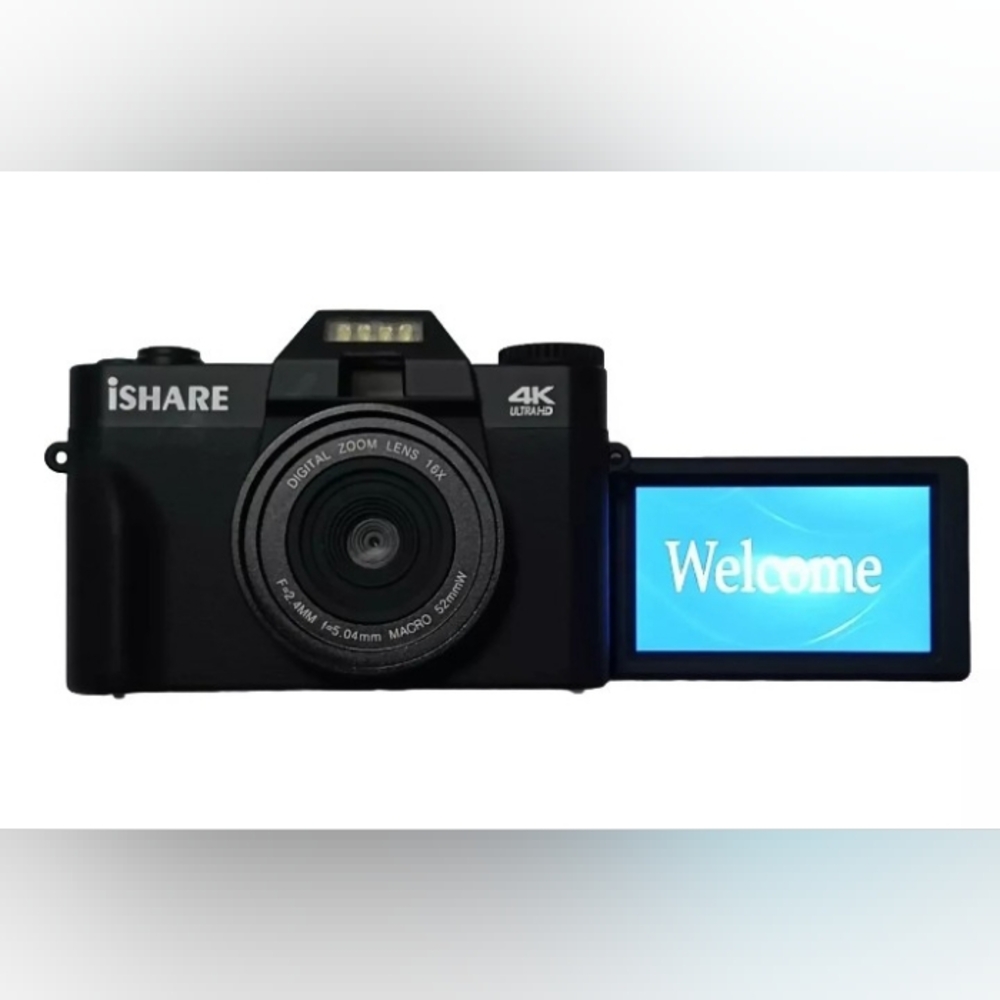 4K Digital Camera Ultra HD Ishare 48MP.